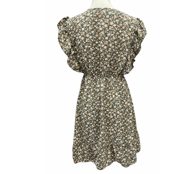 Umgee Ditsy Floral Ruffle Short Dress - Picture 6 of 15